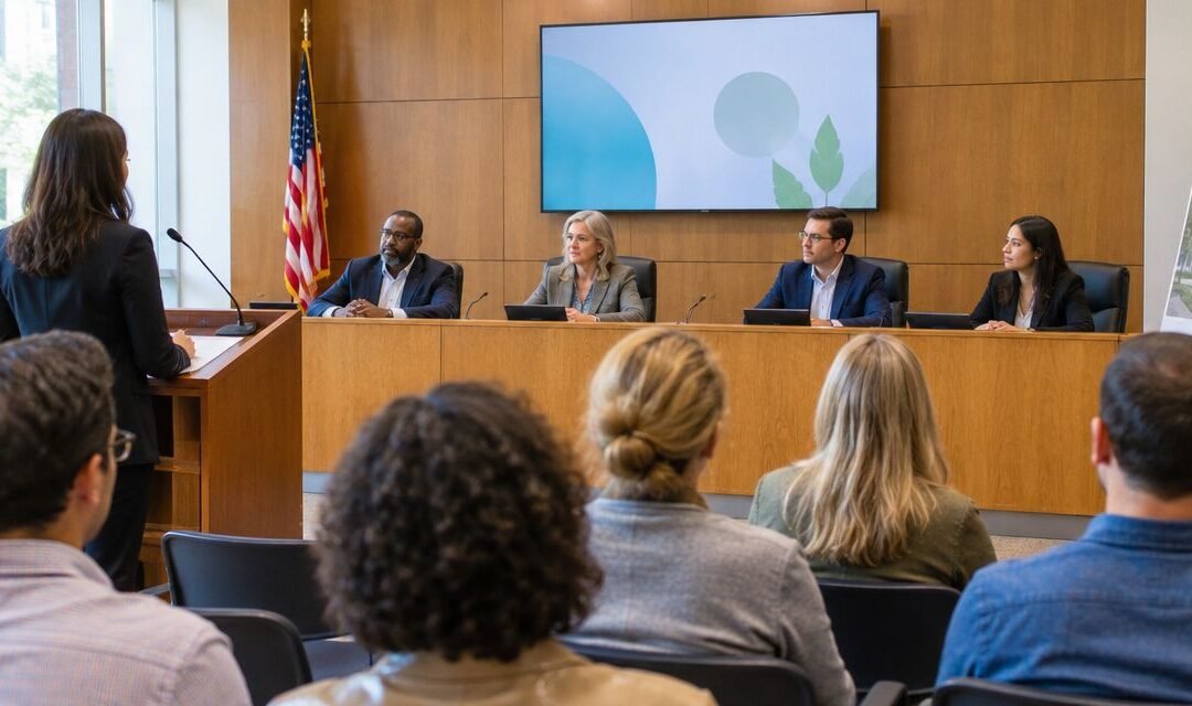 How long does a planning board hearing take?